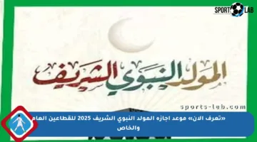 «تعرف الآن» موعد إجازة المولد النبوي الشريف 2025 للقطاعين العام والخاص